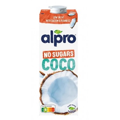 Alpro кокосова напитка без захар 1л