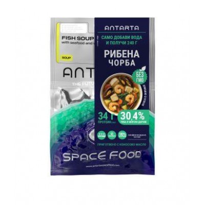 Antarta рибена чорба с морски дарове космическа храна 30 гр