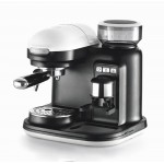 Ariete Espresso Moderna черно-бяла кафемашина с професионална кафемелачка