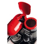 Ariete Espresso Moderna червена кафемашина с професионална кафемелачка