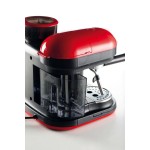 Ariete Espresso Moderna червена кафемашина с професионална кафемелачка