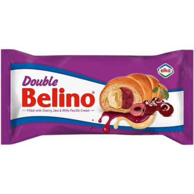 Belino кроасан с череша и милфей крем 80 гр.