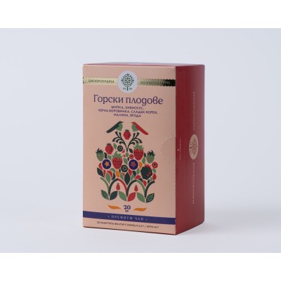 Bioprograma чай Горски плодове Премиум 20бр