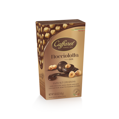 Caffarel шоколадови бонбони Hazelnut Creations Nocciolotta Dark 165 гр. Caffarel шоколадови бонбони Hazelnut Creations Nocciolotta Dark 165 гр.