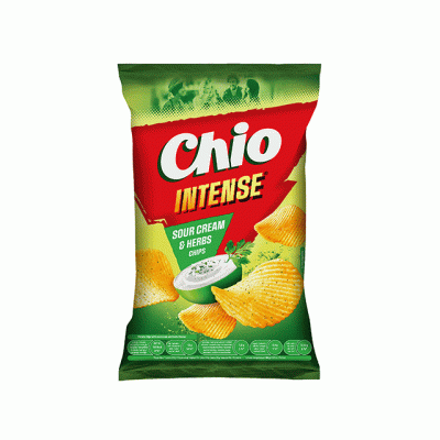 Chio чипс интенс сметана и билки 130 гр.