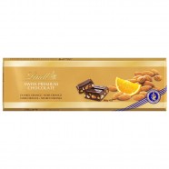 Lindt Gold тъмен шоколад с портокал и бадем 300 гр. 