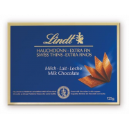 Lindt Extra Thin 125 гр. млечни шоколадови блокчета