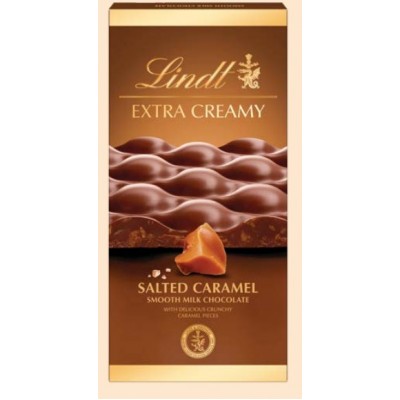 Lindt Extra Creamy шоколад със солен карамел 80 гр. 
