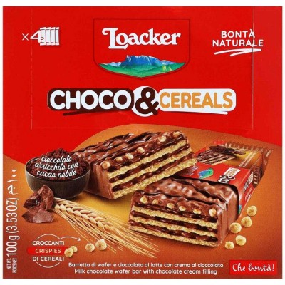 Loacker вафла Choco Cereals 100 г. Loacker вафла Choco Cereals 100 г.