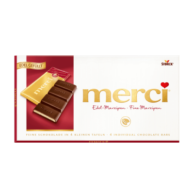 Merci шоколад с марципанов пълнеж 112 гр.