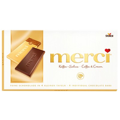 Merci шоколад с кафе и сметана 100 гр. Merci шоколад с кафе и сметана 100 гр.