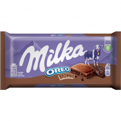 Milka Oreo и брауни шоколад 100 гр.