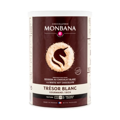 Monbana Бял топъл шоколад Tresor  0.500 кг