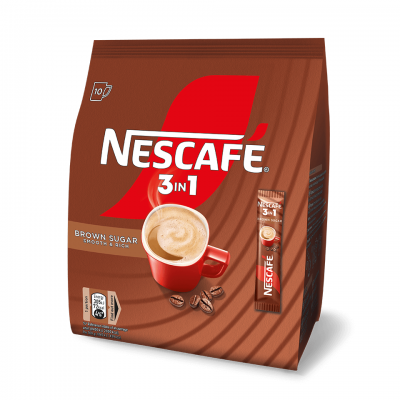NESCAFE 3in1 Brown Sugar в пакет 10 бр.