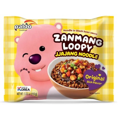 Paldo Zanmang Loopy Original инстант нудли със сос от черен боб 0.110 кг. Paldo Zanmang Loopy Original инстант нудли със сос от черен боб 0.110 кг.
