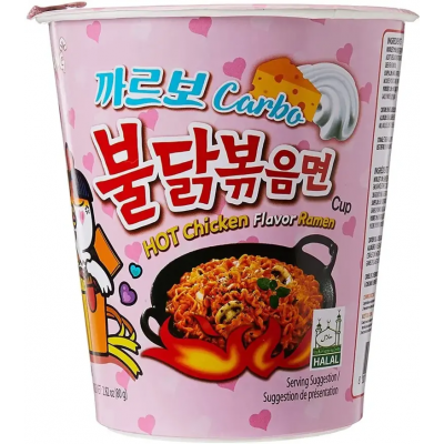Samyang рамен люто пиле с вкус на карбонара 0.080 кг.