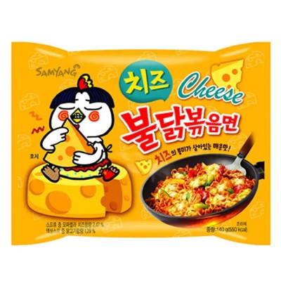 Samyang рамен с вкус на люто пиле и сирене buldak 0.140 кг.