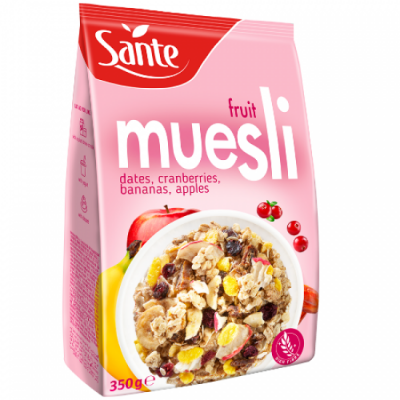 Sante мюсли с плодове 0.350 кг.