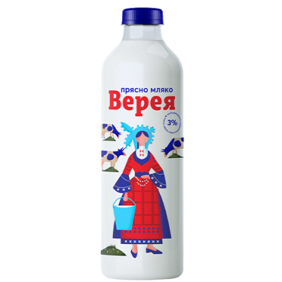 Прясно мляко Верея 3% 1л