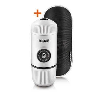 Wacaco Nanopresso Chill White преносима портативна кафемашина за еспресо  + калъф